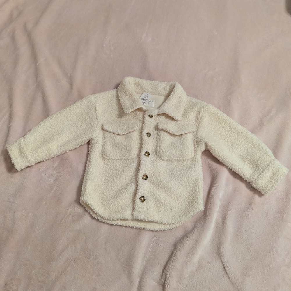 Baby GAP Cream Sherpa Jacket 18-24 Months NWT